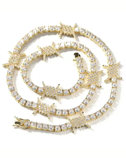 3.5mm Iced Fang Chain