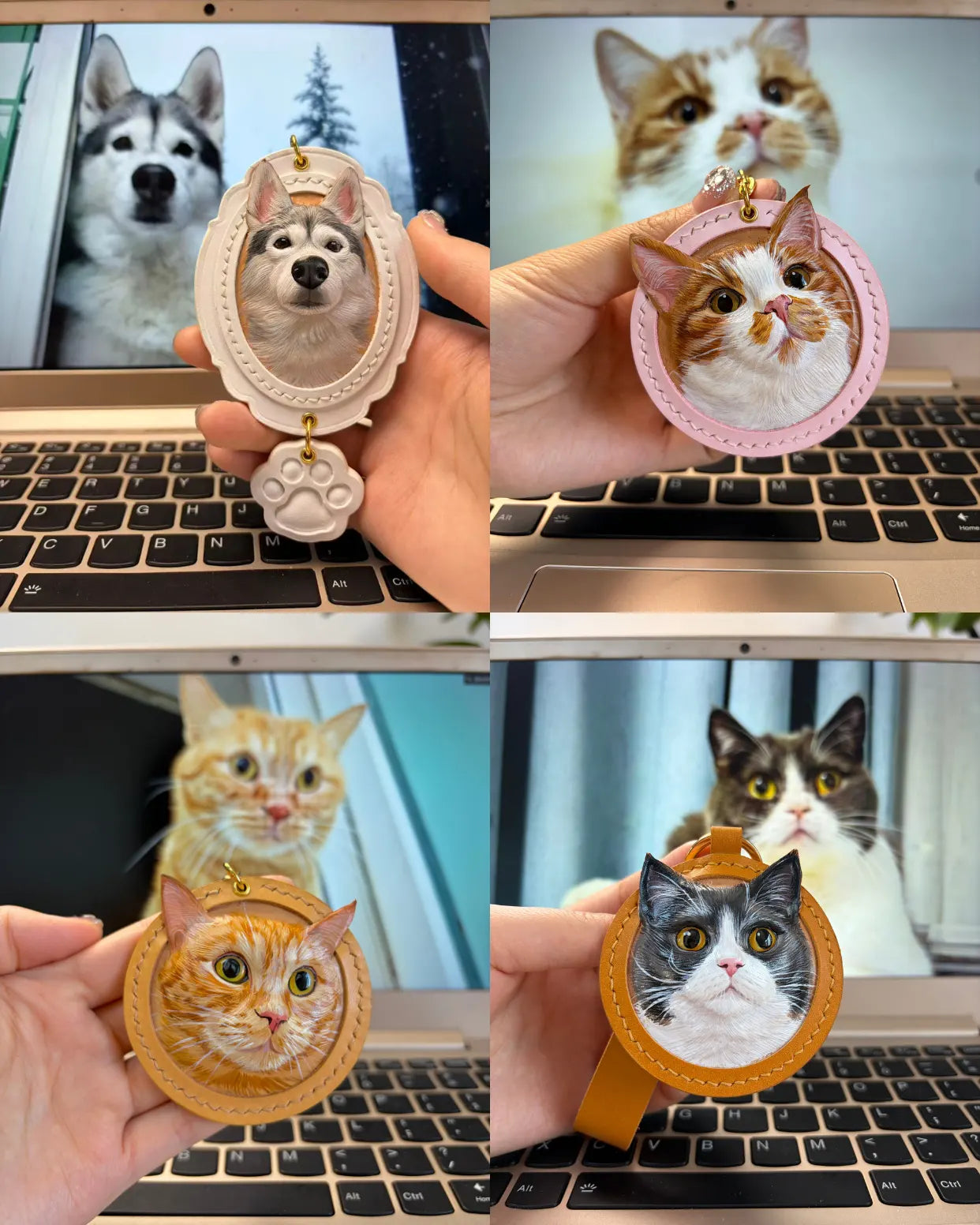 3D Stereoscopic Leather Engraving - Pet Accessories