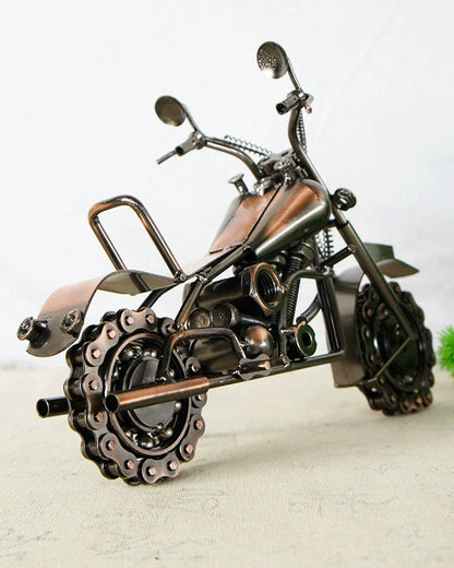 Handcrafted Motorcycle Sculpture