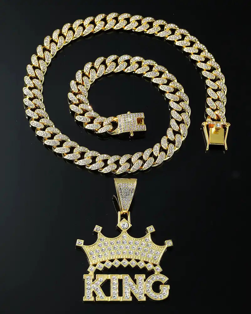 Iced Out King's pendant