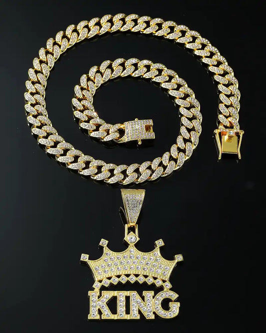 Iced Out King's pendant