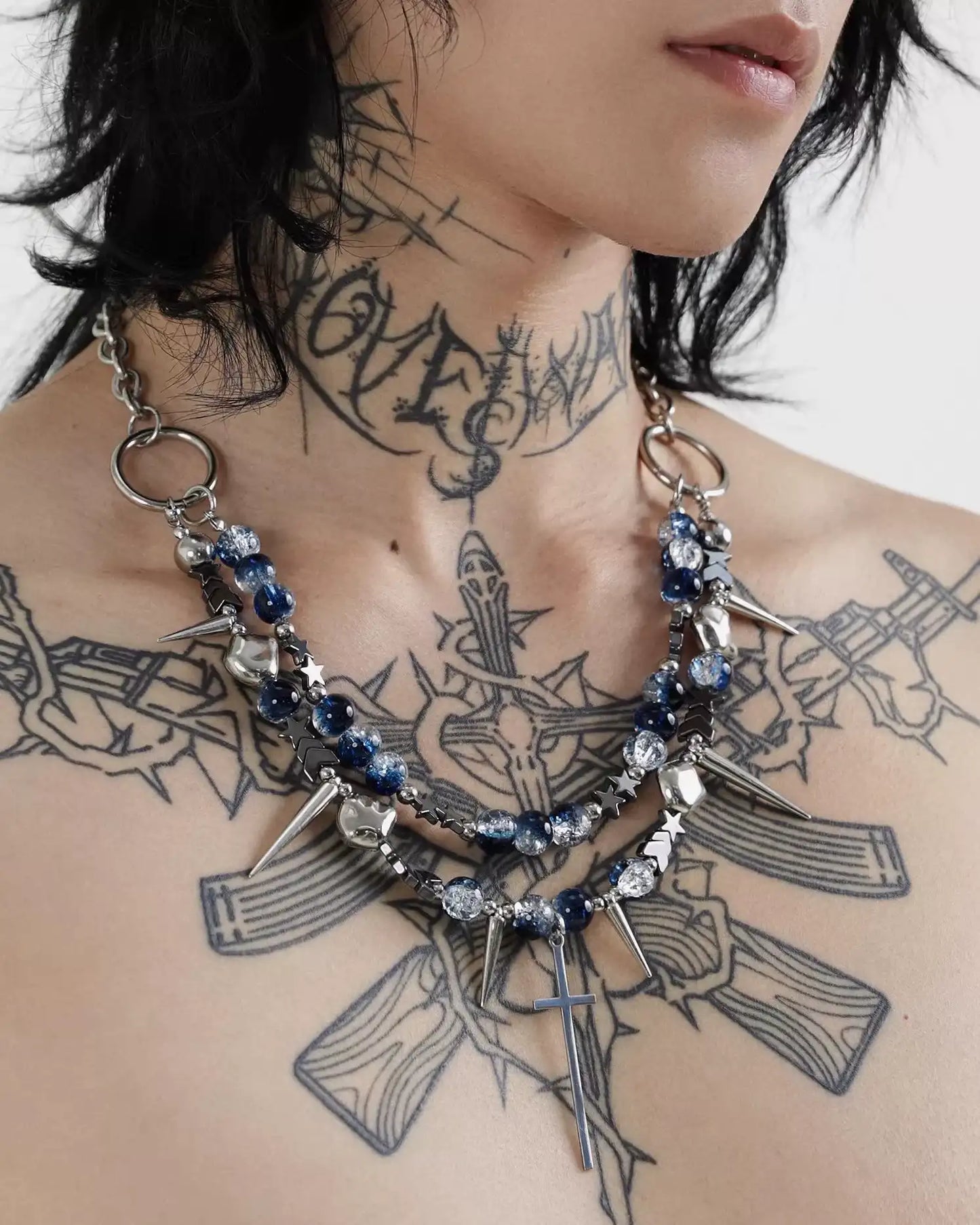 Starfall Forbidden Realm Cross Necklace