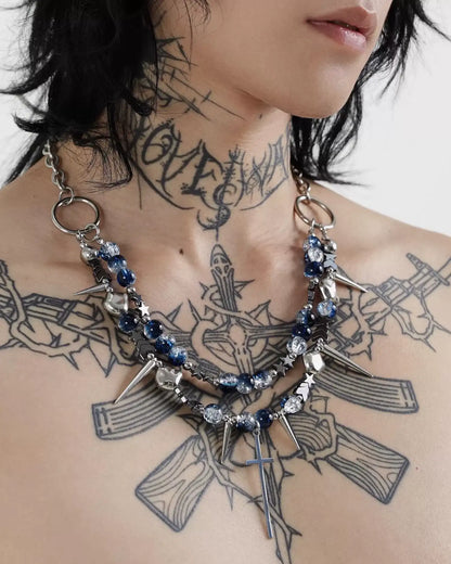 Starfall Forbidden Realm Cross Necklace