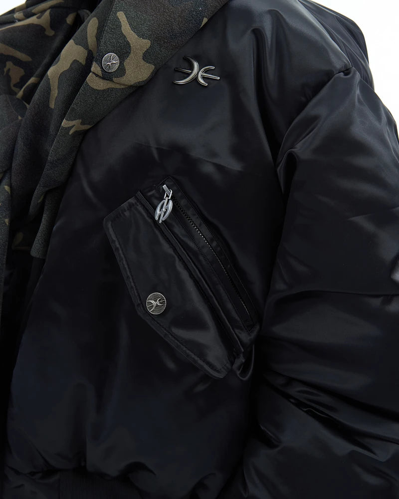 Camouflage hooded jacket