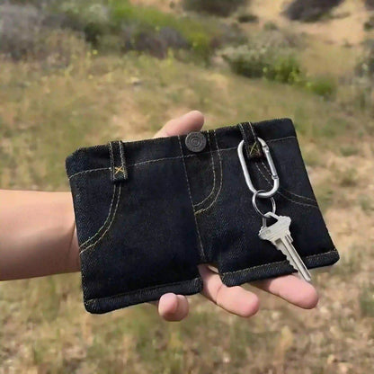 Handmade Denim Shorts Wallet