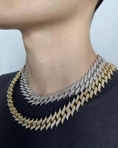 18mm Golden Lightning Cuban chain