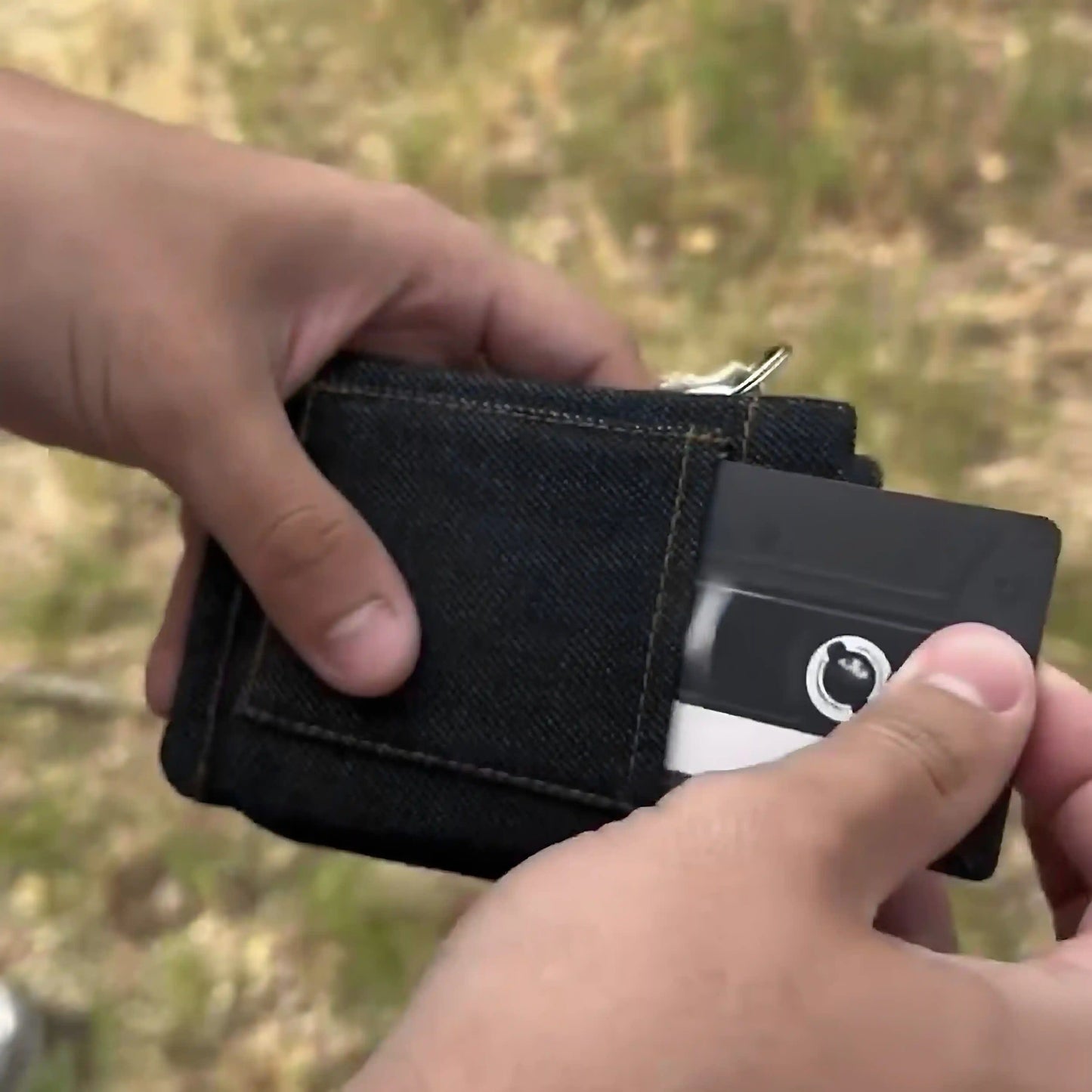 Handmade Denim Shorts Wallet