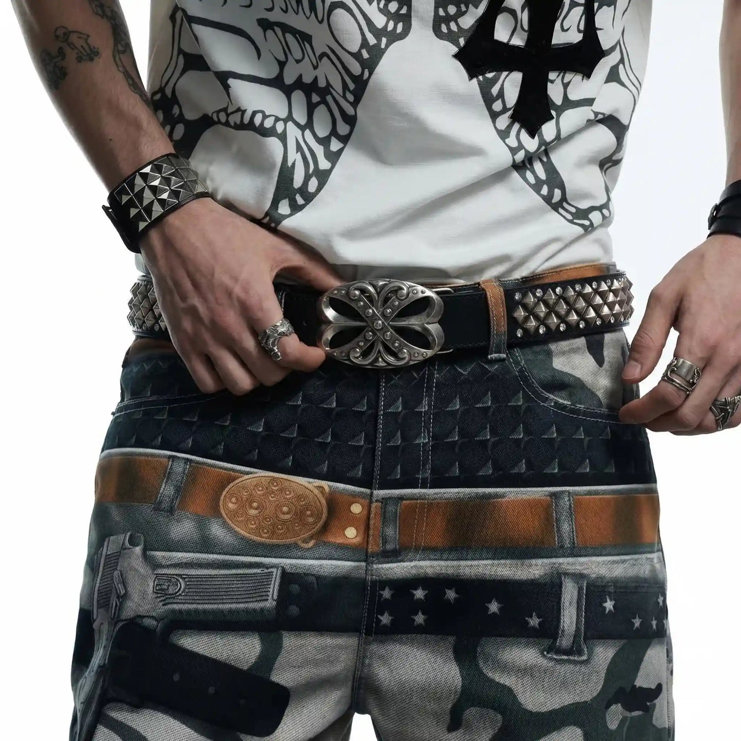 Gothic Rebel Rivet Belt