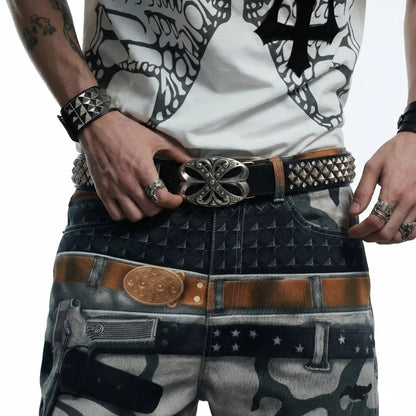 Gothic Rebel Rivet Belt