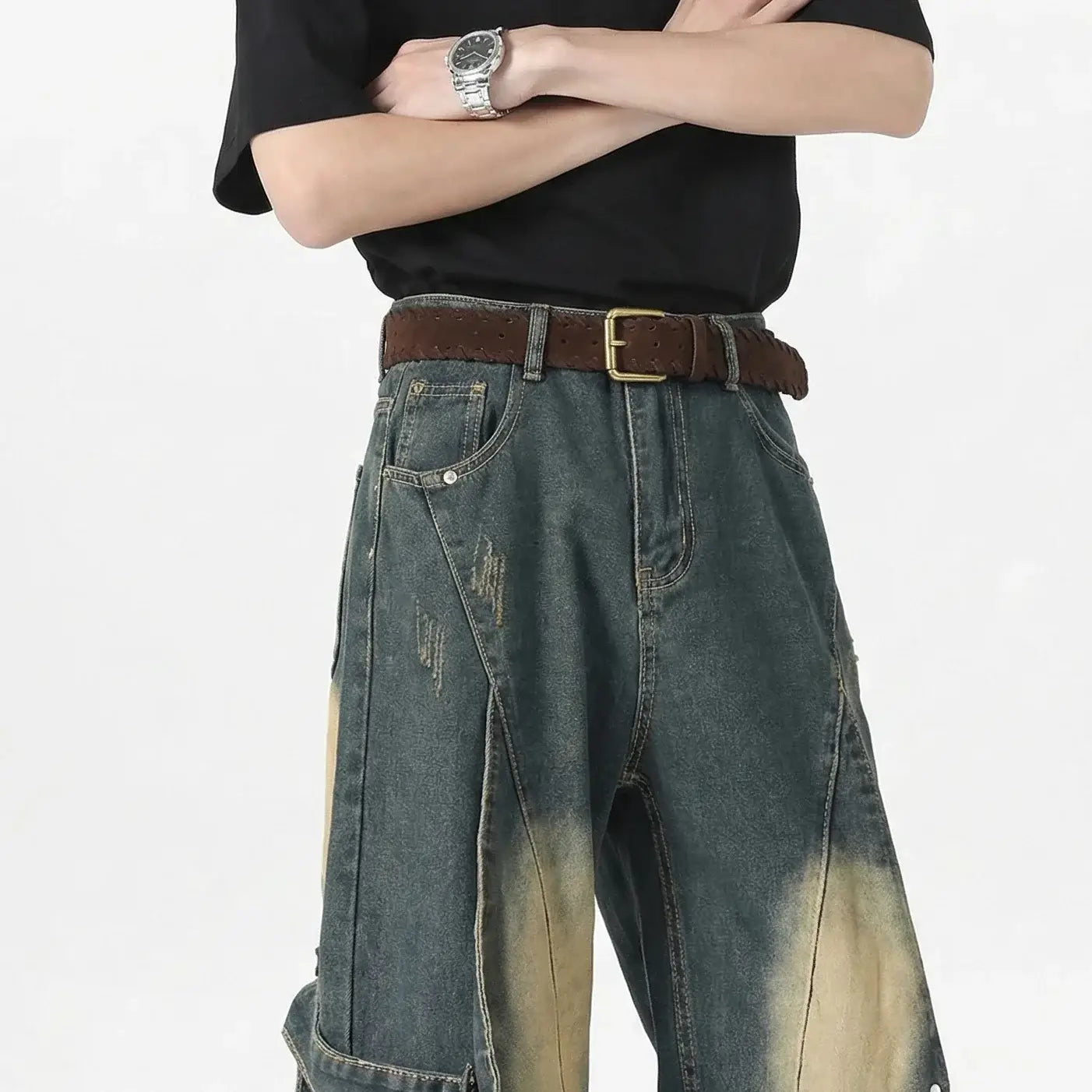 The Artisan Whipstitch Suede Belt