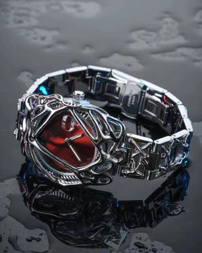Dark Silver Artistic Shape Watch