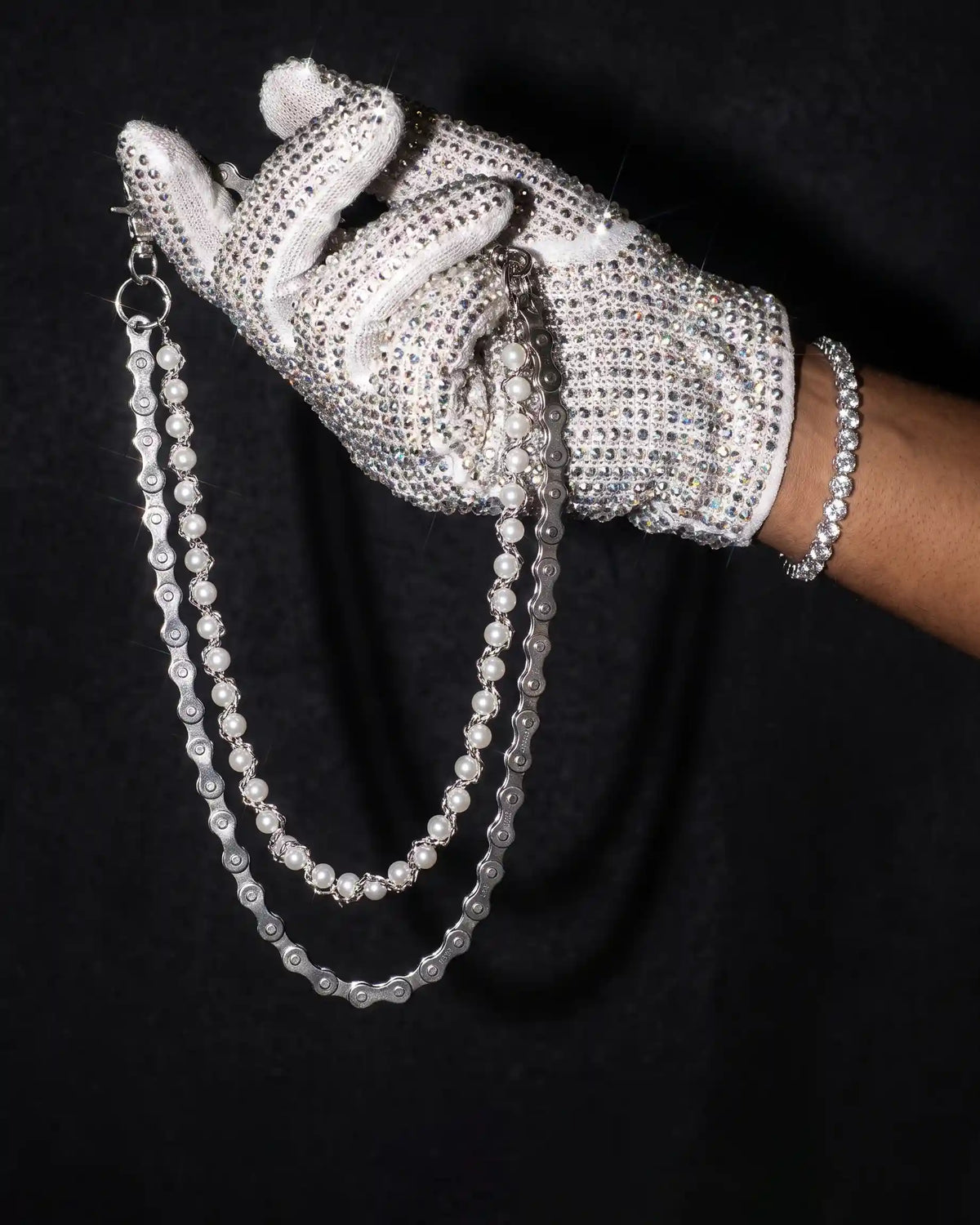Cadena Doble Silver Yard